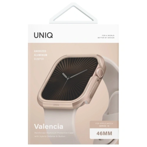 Kup Etui UNIQ Valencia Apple Watch Series 46mm zlatý/gold - UNIQ1403 - {ean13} - Sklep Home Screen
