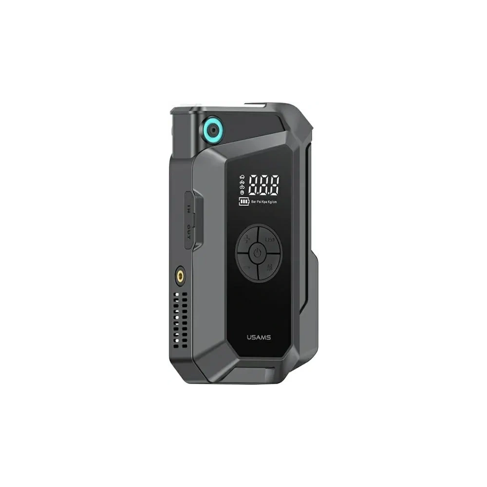 Jumpstarter Powerbank USAMS ZB287 8000mAh + wbudowana latarka czarny/black