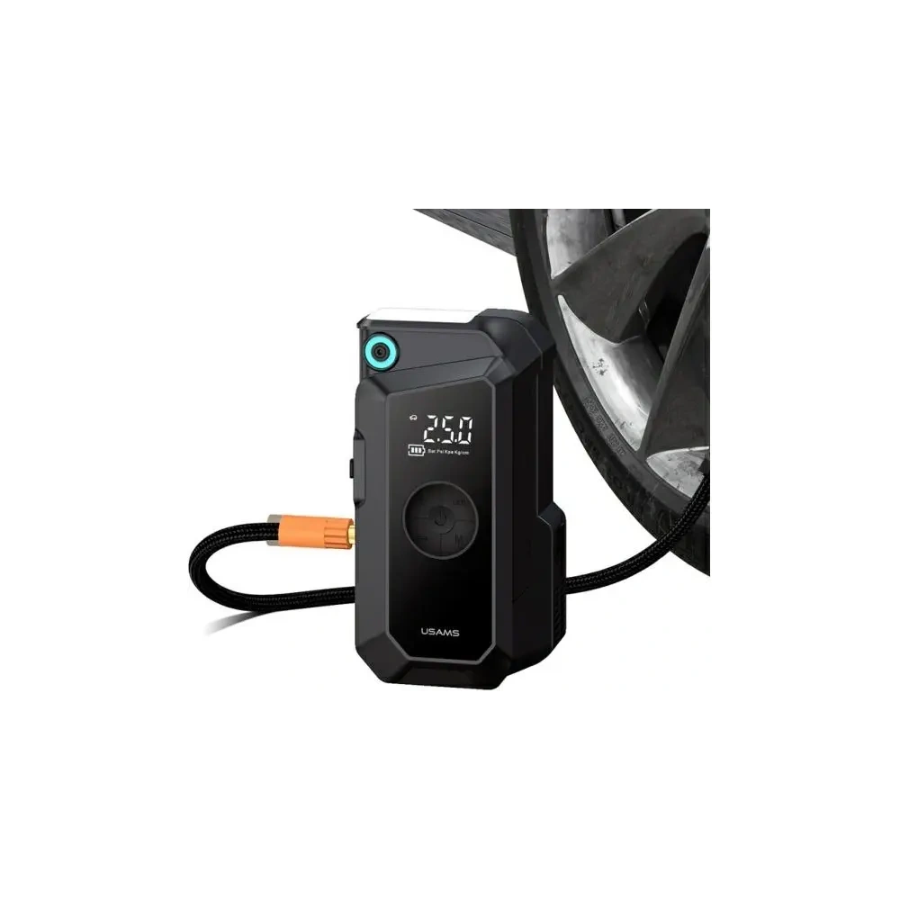 Jumpstarter Powerbank USAMS ZB287 8000mAh + wbudowana latarka czarny/black