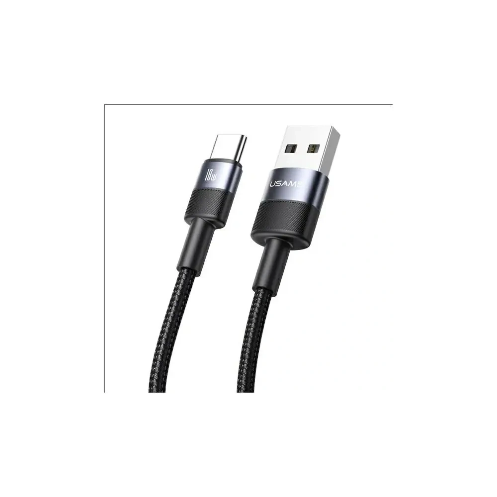 Kabel USAMS US-SJ718 USB-A / USB-C 3A 1.2m Aluminum Alloy Data Cable SY Series