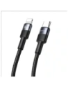 USAMS US-SJ729 cablu USB-C / Lightning 30W 1.2m Cablu de date din aliaj de aluminiu seria SY
