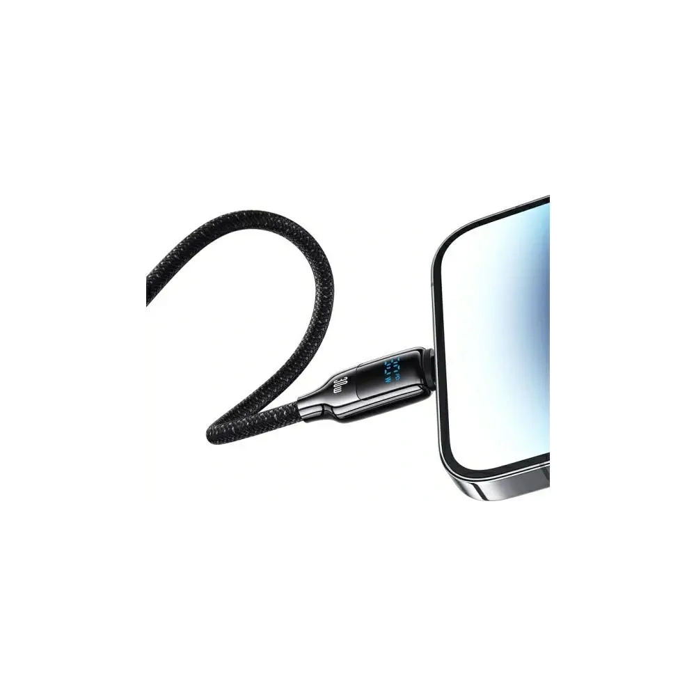 Kabel USAMS US-SJ741 USB-C / Lightning 30W 1.2m Digital Display Zinc Alloy Fast Charging Data Cable HX Series