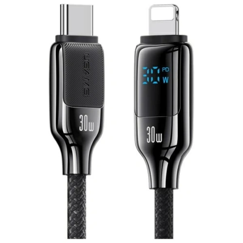 Kup Kabel USAMS US-SJ741 USB-C / Lightning 30W 1.2m Digital Display Zinc Alloy Fast Charging Data Cable HX Series - USA1216 - {ean13} - Sklep Home Screen