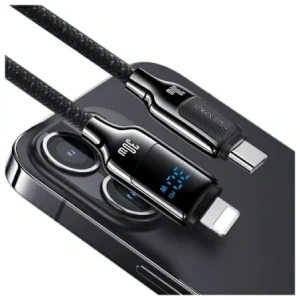 Kup Kabel USAMS US-SJ741 USB-C / Lightning 30W 1.2m Digitální displej zinkové slitiny rychlé nabíjení datového kabelu HX Series - USA1216 - {ean13} - Sklep Home Screen