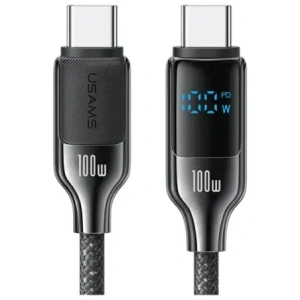 Kup Kabel USAMS US-SJ742 USB-C / USB-C 100W 1.2m Digital Display Zinc Alloy Fast Charging Data Cable HX Series - USA1218 - {ean13} - Sklep Home Screen