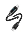 Buy USAMS US-SJ742 cable USB-C / USB-C 100W 1.2m Digital Display Zinc Alloy Fast Charging Data Cable HX Series - USA1218 - {ean13} - Home Screen Store Europe