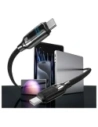 Kup Kabel USAMS US-SJ742 USB-C / USB-C 100W 1.2m Digitální displej zinkové slitiny rychlé nabíjení datový kabel série HX - USA1218 - {ean13} - Sklep Home Screen