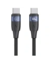 Cablul USAMS US-SJ633 USB-C / USB-C 100W 2m din aliaj de aluminiu, pentru încărcare rapidă și transfer de date.
