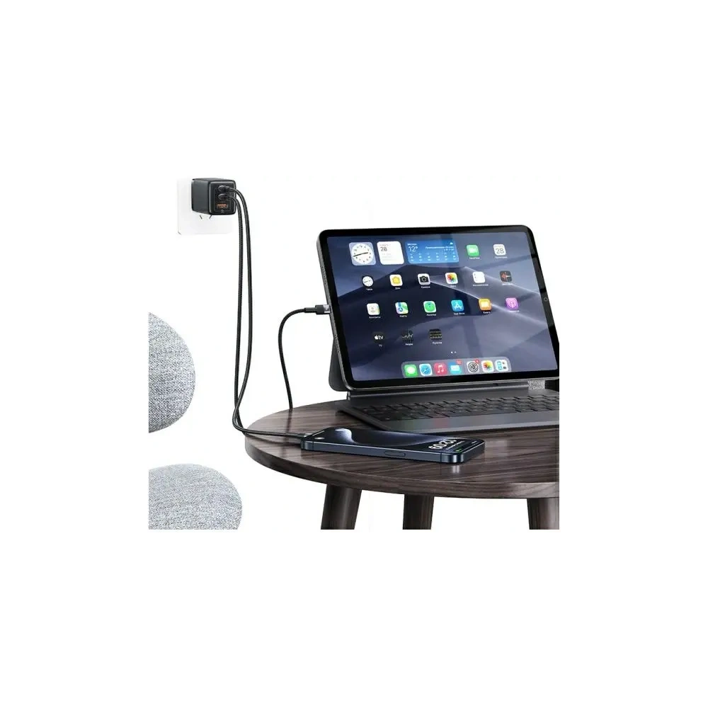 Kabel USAMS US-SJ724 USB-C / USB-C 60W 1.2m Aluminum Alloy Data Cable SY Series