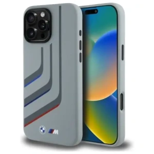 Kup Etui BMW BMHMP16X23SLIG Apple iPhone 16 Pro Max hardcase Silicone Turning Lines MagSafe szary/grey - BMW802 - {ean13} - Sklep Home Screen
