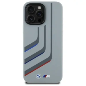 Kup BMW BMHMP16X23SLIG Apple iPhone 16 Pro Max hardcase Silicon Linii Răsucite MagSafe gri - BMW802 - {ean13} - Sklep Home Screen