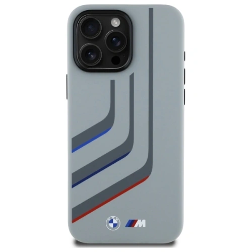Kup Etui BMW BMHMP16X23SLIG Apple iPhone 16 Pro Max hardcase Silicone Turning Lines MagSafe šedý/grey - BMW802 - {ean13} - Sklep Home Screen