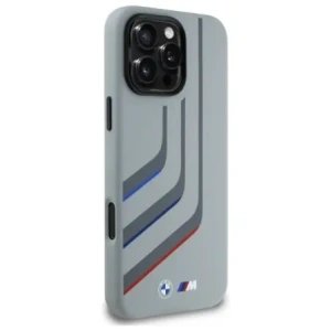 Kup Etui BMW BMHMP16X23SLIG Apple iPhone 16 Pro Max hardcase Silicone Turning Lines MagSafe szary/grey - BMW802 - {ean13} - Sklep Home Screen