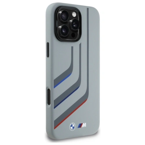 Kup Etui BMW BMHMP16X23SLIG Apple iPhone 16 Pro Max hardcase Silicone Turning Lines MagSafe šedý/grey - BMW802 - {ean13} - Sklep Home Screen