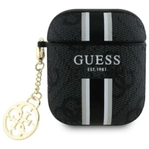 Buy Guess GUA2P4RPSK Apple AirPods 1/2 cover 4G Printed Stripes Charm black - GUE4232 - {ean13} - Home Screen Store Europe