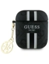 Etui Guess GUA2P4RPSK Apple AirPods 1/2 cover 4G Printed Stripes Charm czarny/black