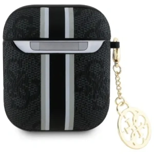Kup Etui Guess GUA2P4RPSK Apple AirPods 1/2 cover 4G Printed Stripes Charm czarny/black - GUE4232 - {ean13} - Sklep Home Screen