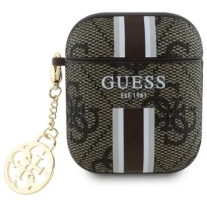 Buy Guess GUA2P4RPSW Apple AirPods 1/2 cover 4G Printed Stripes Charm brown - GUE4233 - {ean13} - Home Screen Store Europe