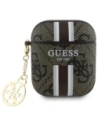 Guess GUA2P4RPSW Apple AirPods 1/2 husă 4G Imprimat Dungi Farmec maro