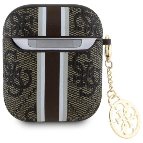 Buy Guess GUA2P4RPSW Apple AirPods 1/2 cover 4G Printed Stripes Charm brown - GUE4233 - {ean13} - Home Screen Store Europe