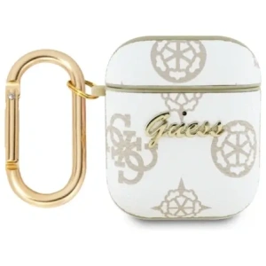 Buy Guess GUA2PG4GPH Apple AirPods 1/2 cover 4G Hook white - GUE4234 - {ean13} - Home Screen Store Europe