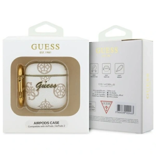 Kup Etui Guess GUA2PG4GPH Apple AirPods 1/2 kryt 4G Hook bílý/white - GUE4234 - {ean13} - Sklep Home Screen