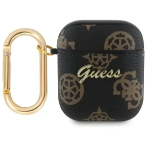 Buy Guess GUA2PG4GPK Apple AirPods 1/2 cover 4G Hook black - GUE4235 - {ean13} - Home Screen Store Europe