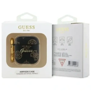 Kup Etui Guess GUA2PG4GPK Apple AirPods 1/2 cover 4G Hook czarny/black - GUE4235 - {ean13} - Sklep Home Screen