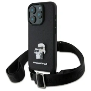 Kup Etui Karl Lagerfeld KLHCP16LSAKCPBK Apple iPhone 16 Pro hardcase Saffiano Karl&Choupette Metal Pin CBDY Strap czarny/black - KLD21855 - {ean13} - Sklep Home Screen