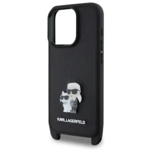 Kup Etui Karl Lagerfeld KLHCP16LSAKCPBK Apple iPhone 16 Pro hardcase Saffiano Karl&Choupette Metal Pin CBDY Strap czarny/black - KLD21855 - {ean13} - Sklep Home Screen