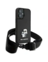 Buy Karl Lagerfeld KLHCP16SSAKCPBK Apple iPhone 16 hardcase Saffiano Karl&Choupette Metal Pin CBDY Strap black - KLD21856 - {ean13} - Home Screen Store Europe