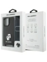 Buy Karl Lagerfeld KLHCP16SSAKCPBK Apple iPhone 16 hardcase Saffiano Karl&Choupette Metal Pin CBDY Strap black - KLD21856 - {ean13} - Home Screen Store Europe