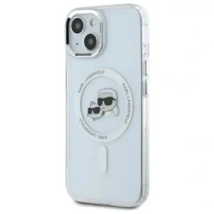 Kup Etui Karl Lagerfeld KLHMP14SHLSKCH Apple iPhone 14 hardcase IML Metal Karl&Choupette Head MagSafe biały/white - KLD21858 - {ean13} - Sklep Home Screen