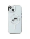 Buy Karl Lagerfeld KLHMP14SHLSKCH Apple iPhone 14 hardcase IML Metal Karl&Choupette Head MagSafe white - KLD21858 - {ean13} - Home Screen Store Europe