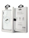 Buy Karl Lagerfeld KLHMP14SHLSKCH Apple iPhone 14 hardcase IML Metal Karl&Choupette Head MagSafe white - KLD21858 - {ean13} - Home Screen Store Europe