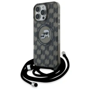 Kup Etui Karl Lagerfeld KLHMP16LHCKCKLCK Apple iPhone 16 Pro hardcase IML Crossbody Monogram Karl & Choupette Head MagSafe czarny/black - KLD21859 - {ean13} - Sklep Home Screen