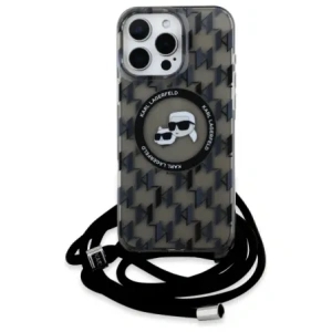 Kup Etui Karl Lagerfeld KLHMP16LHCKCKLCK Apple iPhone 16 Pro hardcase IML Crossbody Monogram Karl & Choupette Head MagSafe czarny/black - KLD21859 - {ean13} - Sklep Home Screen