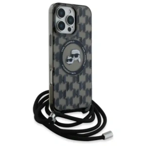 Kup Etui Karl Lagerfeld KLHMP16LHCKCKLCK Apple iPhone 16 Pro hardcase IML Crossbody Monogram Karl & Choupette Head MagSafe czarny/black - KLD21859 - {ean13} - Sklep Home Screen