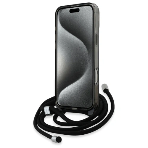 Kup Etui Karl Lagerfeld KLHMP16LHCKCKLCK Apple iPhone 16 Pro hardcase IML Crossbody Monogram Karl & Choupette Head MagSafe černý/black - KLD21859 - {ean13} - Sklep Home Screen