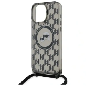 Kup Etui Karl Lagerfeld KLHMP16LHCKCKLCK Apple iPhone 16 Pro hardcase IML Crossbody Monogram Karl & Choupette Head MagSafe czarny/black - KLD21859 - {ean13} - Sklep Home Screen