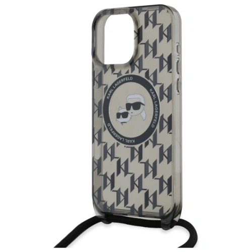 Kup Etui Karl Lagerfeld KLHMP16LHCKCKLCK Apple iPhone 16 Pro hardcase IML Crossbody Monogram Karl & Choupette Head MagSafe černý/black - KLD21859 - {ean13} - Sklep Home Screen