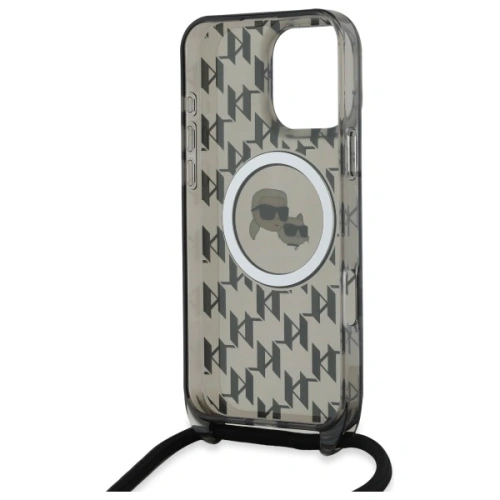 Kup Etui Karl Lagerfeld KLHMP16LHCKCKLCK Apple iPhone 16 Pro hardcase IML Crossbody Monogram Karl & Choupette Head MagSafe černý/black - KLD21859 - {ean13} - Sklep Home Screen