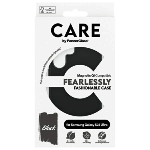 Kup CARE von PanzerGlass Fashion QI Case Samsung Galaxy S24 Ultra schwarz - PZG737 - {ean13} - Sklep Home Screen