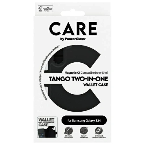 Kup Etui CARE od PanzerGlass Feature Tango 2in1 Wallet Samsung Galaxy S24 černý/black - PZG741 - {ean13} - Sklep Home Screen