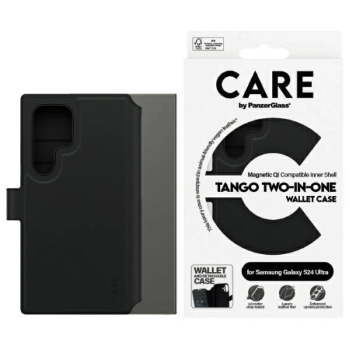 Buy CARE by PanzerGlass Feature Tango 2in1 Wallet Samsung Galaxy S24 Ultra black - PZG742 - {ean13} - Home Screen Store Europe