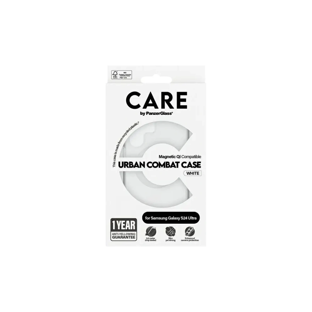 Etui CARE by PanzerGlass Flagship QI Case Samsung Galaxy S24 Ultra przezroczysty/transparent
