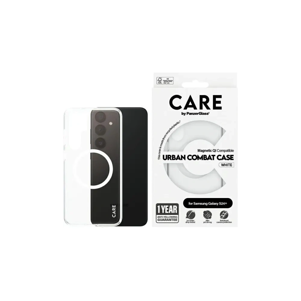 Etui CARE by PanzerGlass Flagship QI Case Samsung Galaxy S24+ Plus przezroczysty/transparent