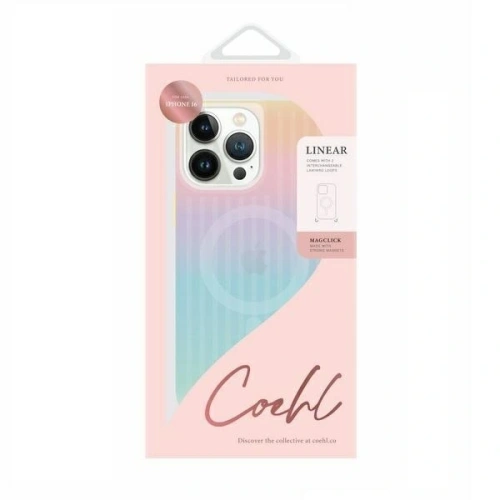Kup Etui UNIQ Coehl Linear Apple iPhone 16 Magnetic Charging opal/iridescent - UNIQ1405 - {ean13} - Sklep Home Screen