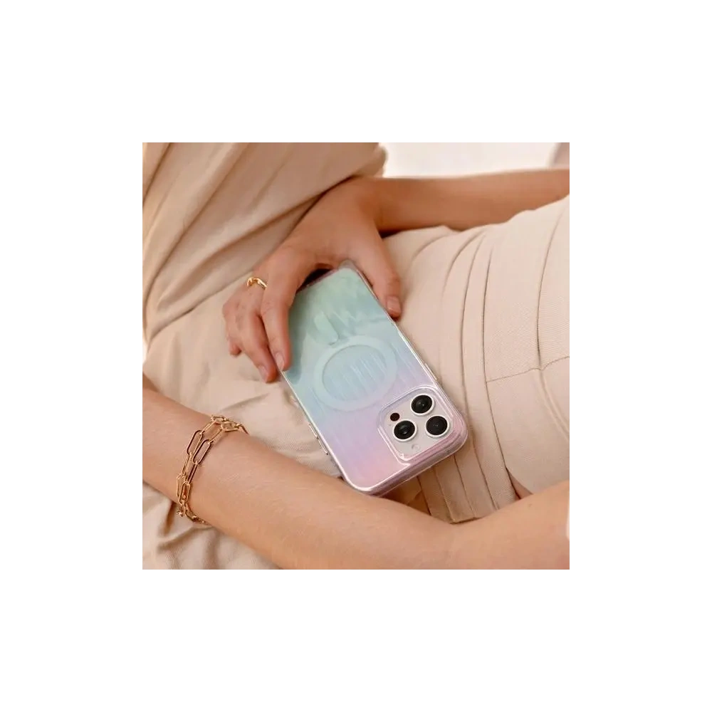 Etui UNIQ Coehl Linear Apple iPhone 16 Pro Magnetic Charging opal/iridescent