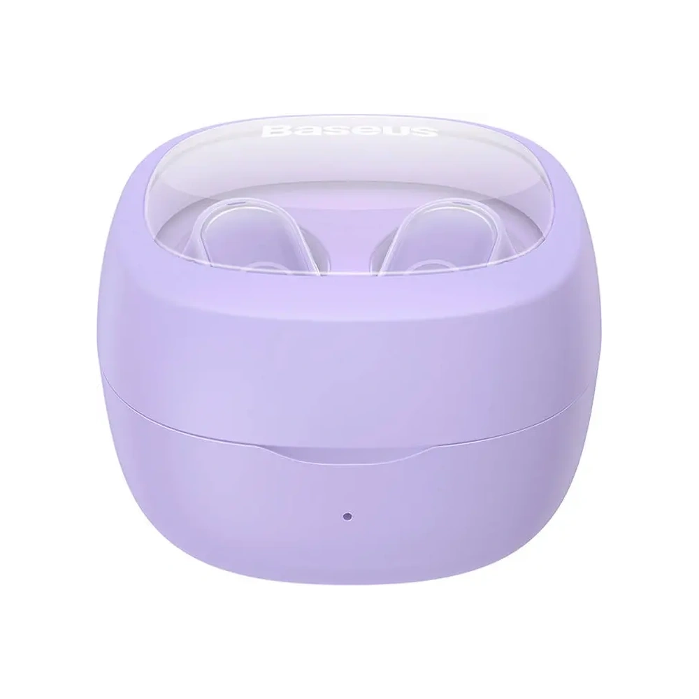 Bezprzewodowe słuchawki dokanałowe TWS Baseus Bowie WM02 OS Bluetooth 5.3 fioletowe